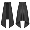 PUNK RAVE Women's Skirt Daily Punk Black Half Skirt Non-stretchy Woven Fabric Party Personality Harajuku Summer Skirts Pants